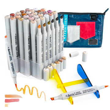 36 Colors Brush Marker Pen Dual Tips Art 