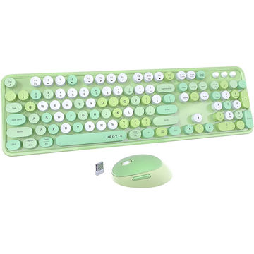 Colorful Computer Wireless Keyboards Mouse Combos