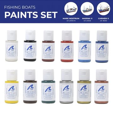 Paints Set for Ship Models: Fishing Boats