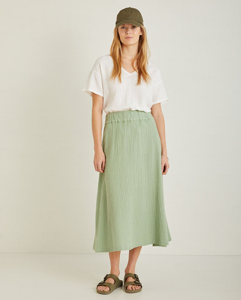 LONG MUSLIN SKIRT