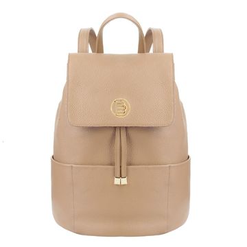 TO GO floter beige leather backpack