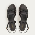 SANDALS WITH HEEL BLACK