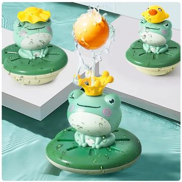 Electric Spray Water Floating Rotation Frog Bath Toy - Perfect Kid Gifts for Fun Swimming in the Bathroom