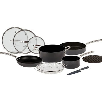 10-Piece Pots and Pans Set Nonstick with Utensils