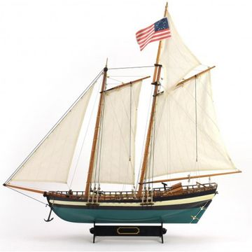 American Schooner Virginia. 1:41 Wooden Model Ship Kit