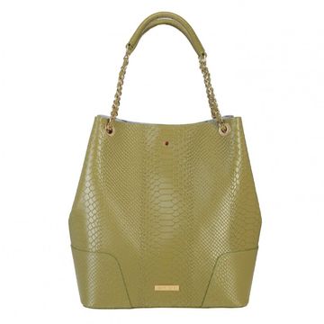 Ladies' leather bag AMELIA OLIVE