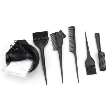 11pcs Hair Dyeing Tool Hair Dye Color Brush Applicator Bowl Section Clips Hair Salon Combs Cloak Hairdressing for Barber Salon