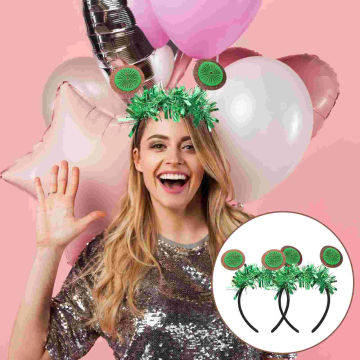 Floral Hair Clip Kiwi Cosplay Headband Decorative Fruit Hairband Green Hairpins Hair Hoop Party Supply Wedding Fashion