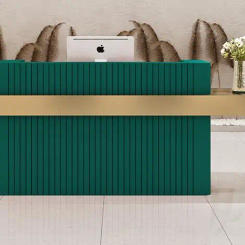 Cashier counter beauty and nail shop reception company commercial wrought iron stainless steel women's shop bar counter