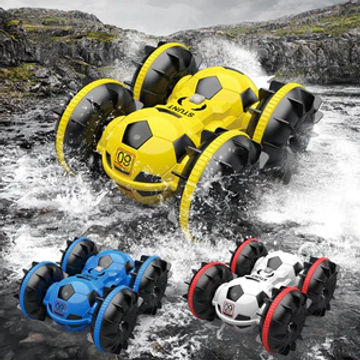 Kids Amphibious RC Car All Terrain Football RC Boat, Pool Toys Gift for Boys Girls