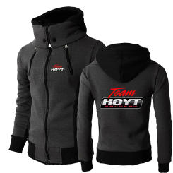 Hoyt Archery Men's Spring and Autumn High-quality New Three-color Zipper Hoodie Causal Comfortable Sports Slim-fit Coat