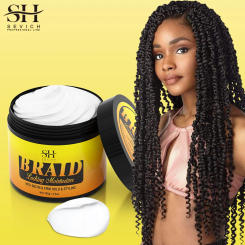 Braid locking moisturizer cream Anti-Hair Loss Hair Braiding Gel Tames Cream Gel Hair Edges Cream Styling Frizz Control 100g