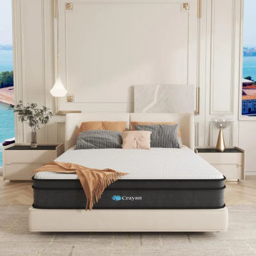 Crayan Full Mattress, Memory Foam Mattress Full Size, 12 Inch Hybrid Mattress in a Box with Individual Pocket Spring