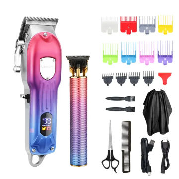 RESUXI JM2024 Electric Hair Clippers  withLCD Digital Display Electric Barber for Men Oil Head Carving Electric Pushing Scissors