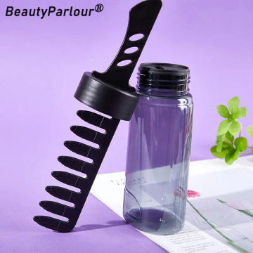 260ML 2 In 1 Hair Bottle Comb Styling Wax Men Applicator Brush Container Refillable Empty Bottles Men Oil Head Styling Tool
