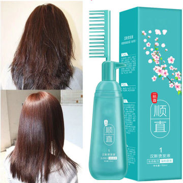 150ml Hair Straightener Cream Keratin Comb Type Hair Straightening Treatment For Frizzy And Dry Solution Permanent Hair Care