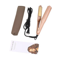 Professional 2 In 1 Twist Hair Curling & Straightening Iron Hair Straightener Hair Curler Wet & Dry Flat Iron Hair Styler