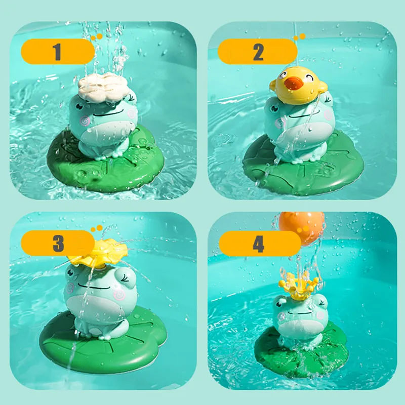 Description Picture 4 of itemElectric Spray Water Floating Rotation Frog Bath Toy - Perfect Kid Gifts for Fun Swimming in the Bathroom