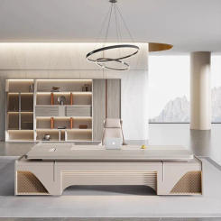 Counter Writing Desk Reception Standing Modern Office Desks Shelf Drawers Table Work Scrivania Gaming Grande Wood Furniture