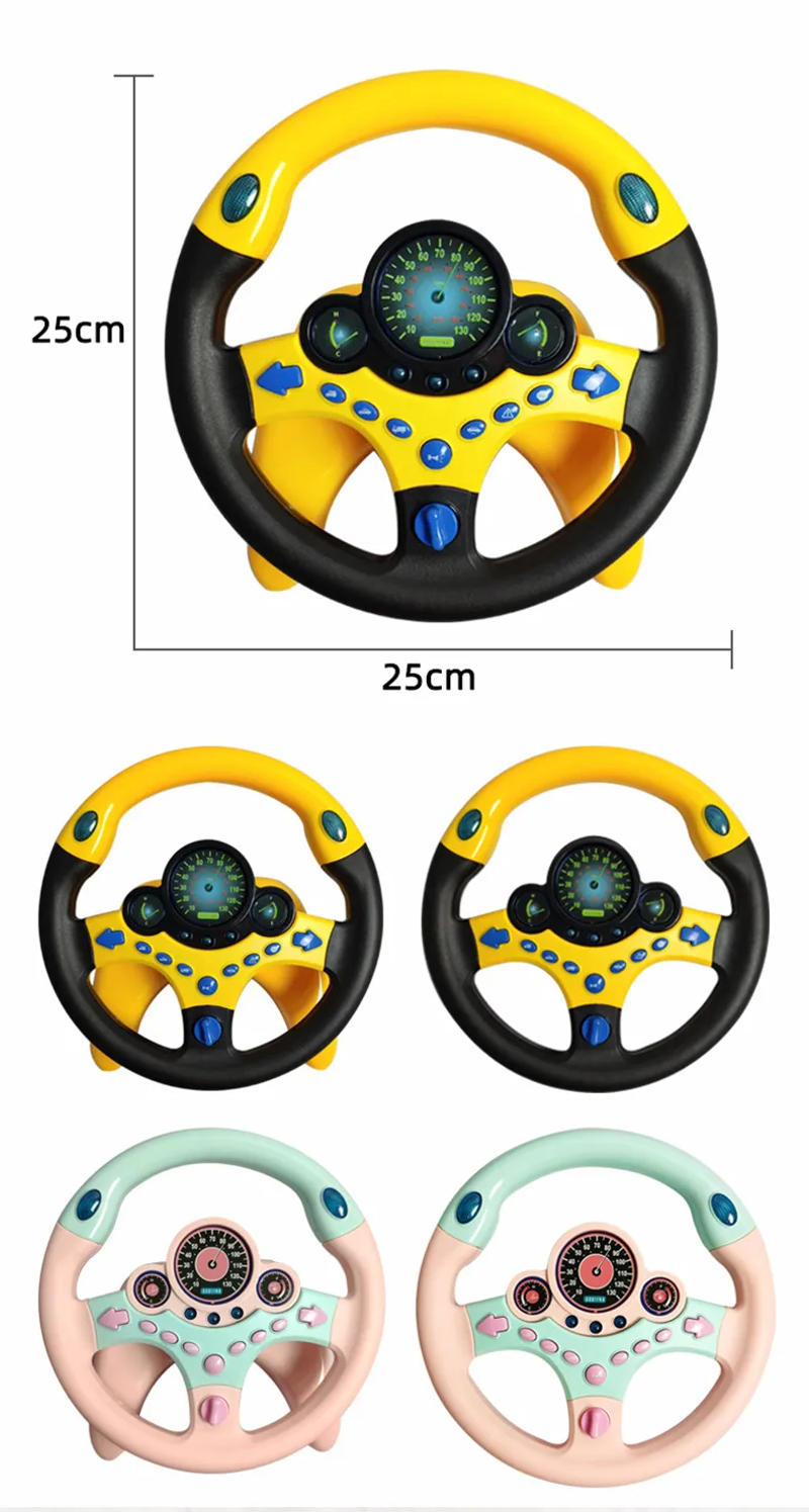 Description Picture 3 of itemElectric Simulation Steering Wheel Toy for Infants - Light, Sound, and Early Educational Fun for Kids on Strollers