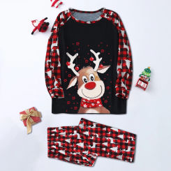 Set Xmas Family Christmas Matching Outfits Pajamas Sleepwear For Adult Kids Mother Daughter Father Son Baby