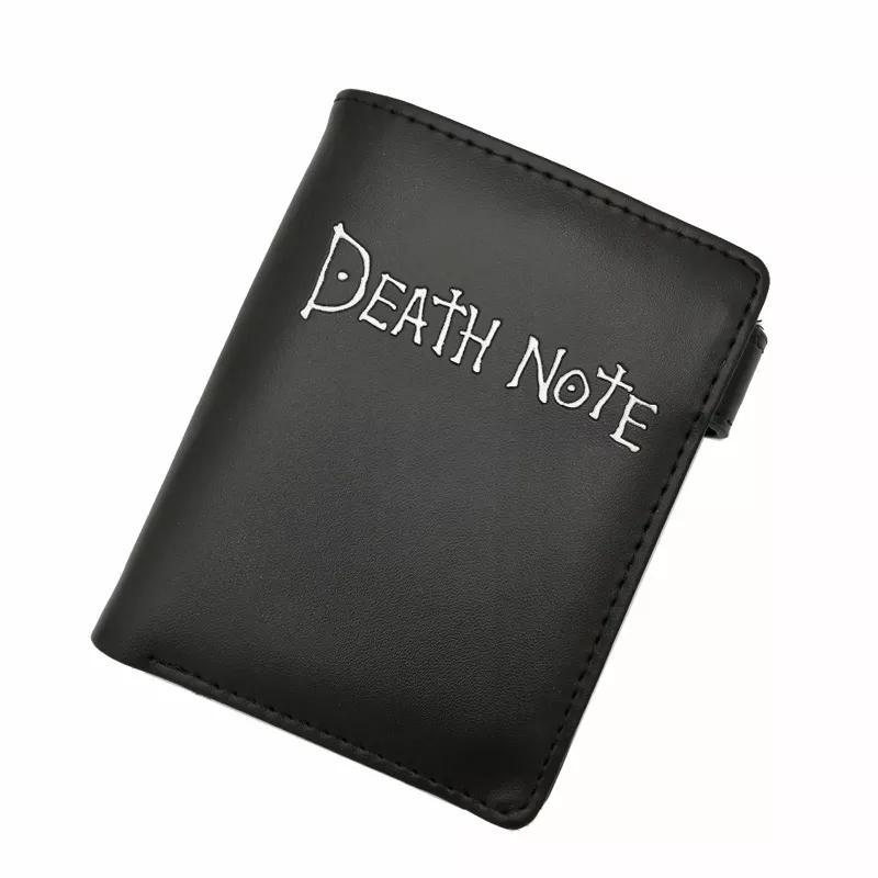 Description Picture 2 of itemDeath Note Anime Black Leather Wallet: Men and Women's Card and Photo Holder Purse with Short Design - Coin Purse for Cosplay Enthusias