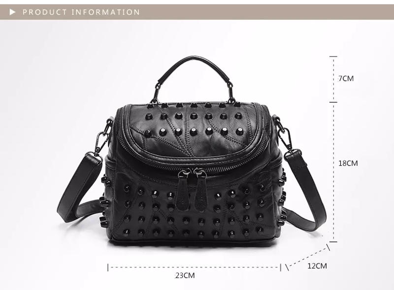 Description Picture 6 of itemElegance Leather Women's Genuine Sheepskin Leather Messenger Bag - A Designer Female Handbag from Famous Brands