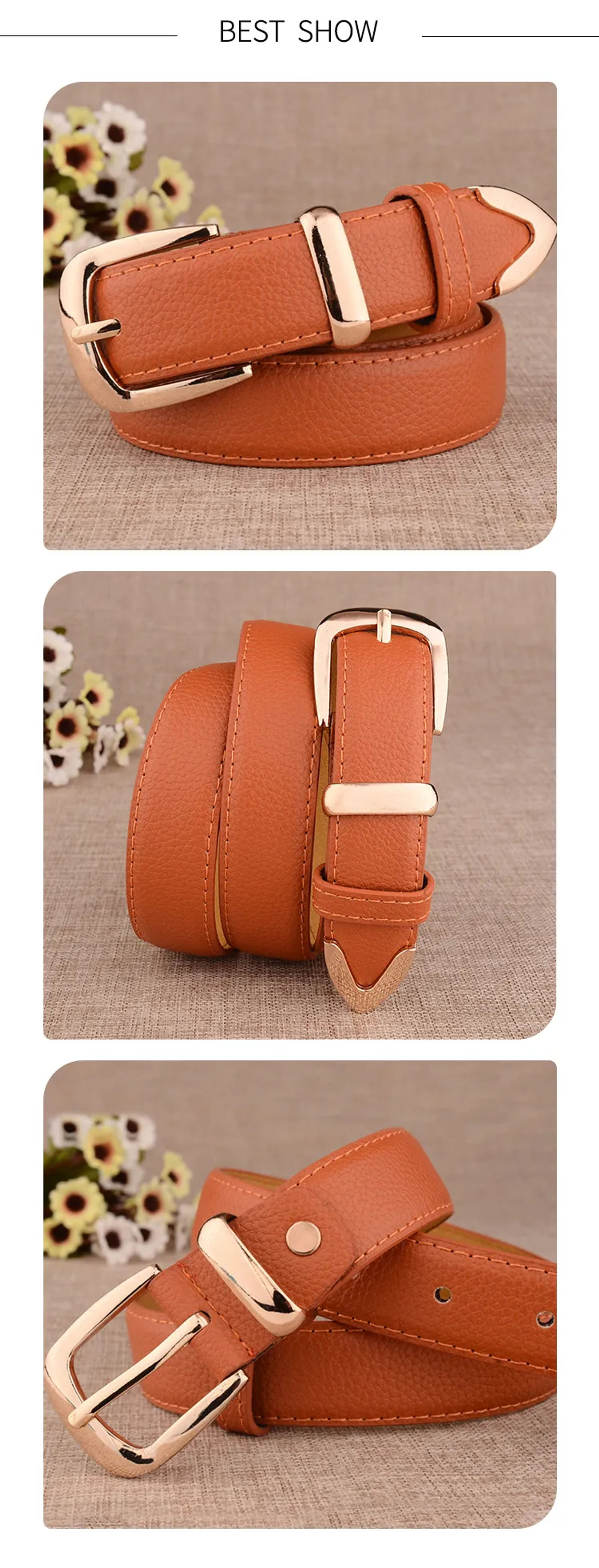 Description Picture 3 of itemFashion Women Genuine Leather Belts