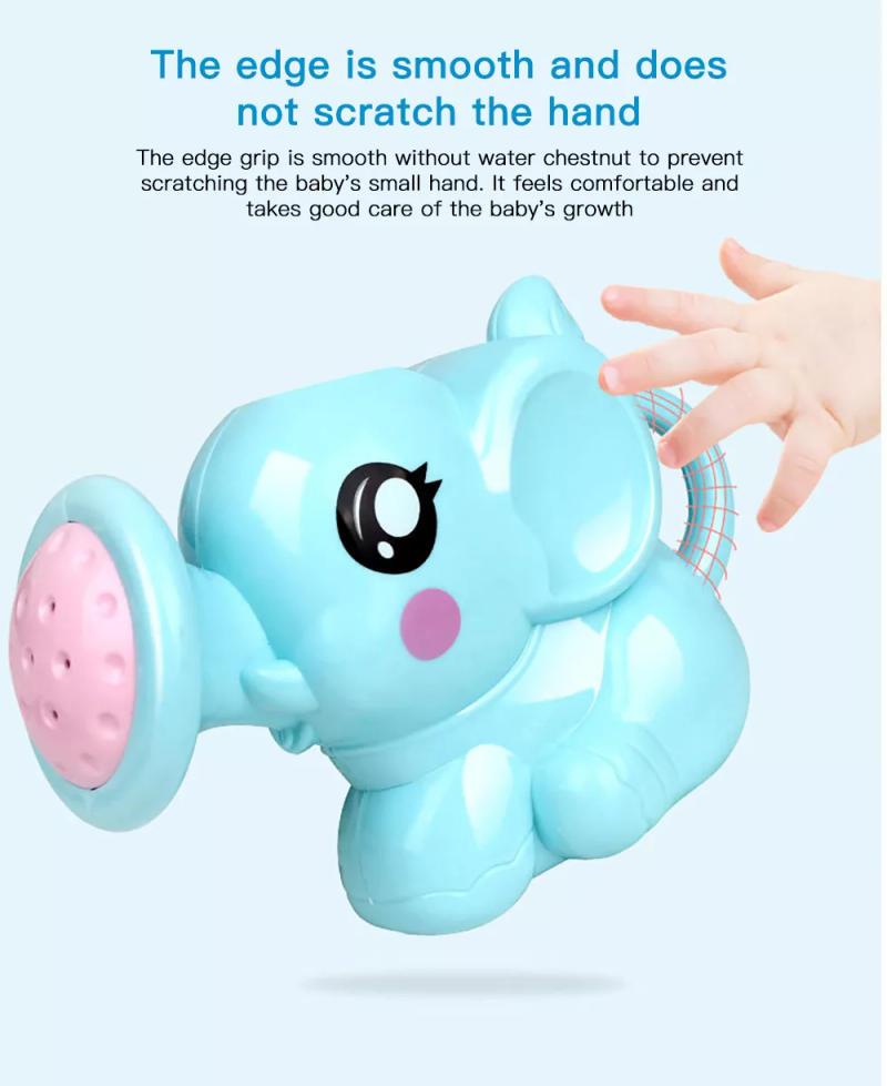 Description Picture 6 of itemKids Elephant Watering Pot Bath Toy - Cartoon Plastic Kettle for Bath and Shower Fun