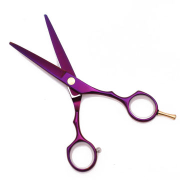 1Pcs 5.5'' Hair Scissors Barber Shop Professional Hairdressing Cutting Scissors Hairdresser Japan 440C Steel Shears Purple C1104