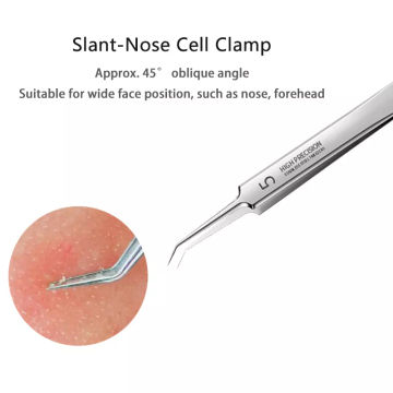 Blackhead Remover Comedone Extractor Facial Skin Cleansing Tool Tweezers Acne Needle Stainless Steel Precise Blackhead Cell Clip