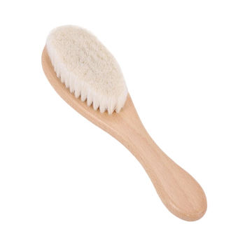 Wooden Handle Hairdressing Soft Fiber Brush Barber Neck Duster Cleaning Remove Brush Hair Styling Tools