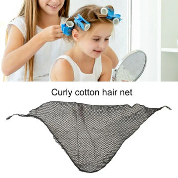 Triangle Hairnet Multipurpose Rollers Cotton Sleeping Triangle Hair Net Mesh Holes Effective Hair Net Hair Salon Supplies
