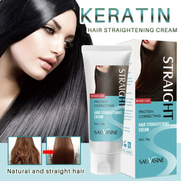 Professional Keratin Hair Straightening Cream Hair Root Shiny Smoothing Keratin Cream Permanent Keratin Hair Mask