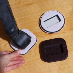 5pcs Office Chair Wheel Stopper Furniture Caster Cup Anti Noisy Self-Adhesive Anti-slip Mat for Roller Feet Anti-slip Mat Wear