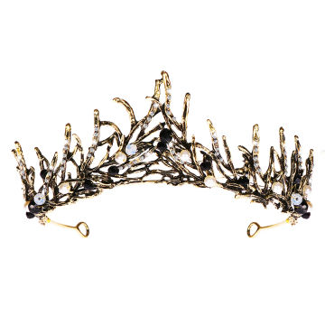 Bridal Headpieces Gothic Tiara for Women Rhinestone Bridal Tiara Halloween Tiara for Women Bridal Hair Accessories