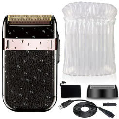 Kemei rechargeable shaver for men wet & dry electric shaver face beard shaving machine bald head electric razor with extra mesh