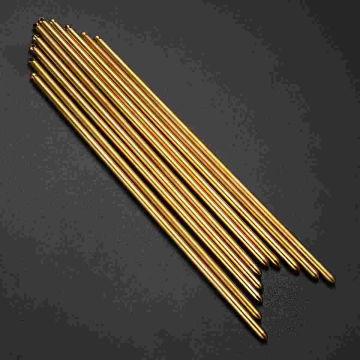 10pcs Copper Hair Sticks Metal Hair Stick Hairpins Hair Fork with Hole DIY Craft for Lady Women Golden