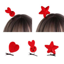 Dog Duck Hair Clip Fashion Plush Rabbit Chicken Barrettes Animal Korean Style Party