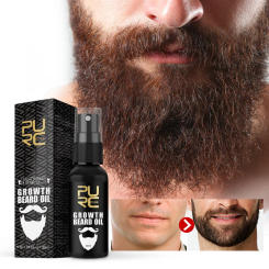 PURC Beard Oil for Men Hair Growth Oil Beard Fast Thicker & More Full Softener Grooming Treatment Thicken Nourishing Beard Care