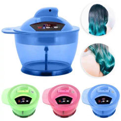 Electric Hair Coloring Bowl Dyestuff Automatic Mixer Blender Hair Dye Cream Mixing Bowl Tool Coloring Hairdressing Barber Kit