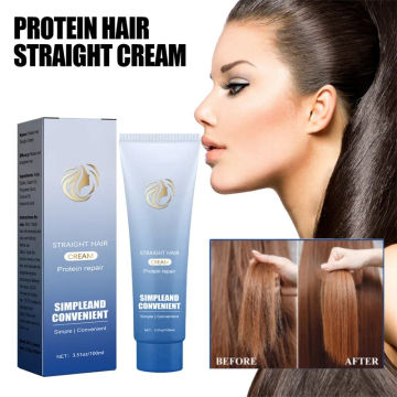 100ML Keratin Hair Straightening Cream Professional Damaged Treatment Faster Smoothing Curly Hair Care Protein Correction Cream