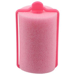 HOT!12Pcs Dark Pink Hair Styling Soft Foam Sponge Rollers Curlers Hairdressing Tool