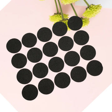 100 Pcs Out Door Chairs Table Feet Mats Round Protective Felt Furniture Pad Black