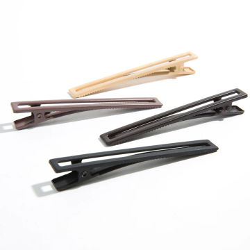 4pcs Home Hair Clips Set Rectangle Metal Hair Pins Matte Nude Color Hair Accessories for Thick Thin Hair for Women Girls