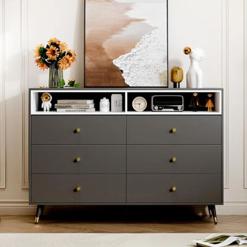 New Modern Dresser Bedroom Dresser , Chest of Drawers, 8 Drawer Dresser, Modern 6 Drawer Dresser for Bedroom with Wide Drawers