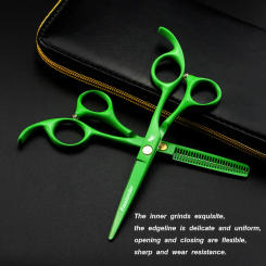 Professional Hair Scissors Cutting Barber green 5.5 Inch Hair Scissor Salon Scisors Thinning Shears Hairdressing Scissors