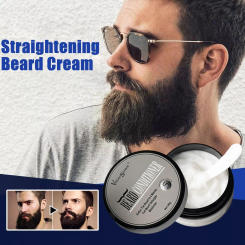 Sdotter 80g Straightening Correction Cream Beard Care Cream Men's Conditioner Beard Care Moisturize Beard D0E4