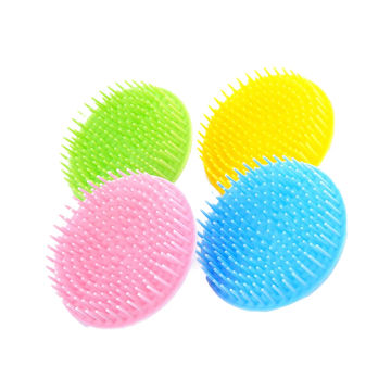 4Pcs Shampoo Brush Hairdressing Massage Comb Hair Brush Shower Bath Brush for Home Barber Shop (Assorted Color)