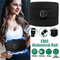 Ems Abdominal Muscle Toning Trainer Abs Electric Stimulator Toner Fitness Belt 2023 New